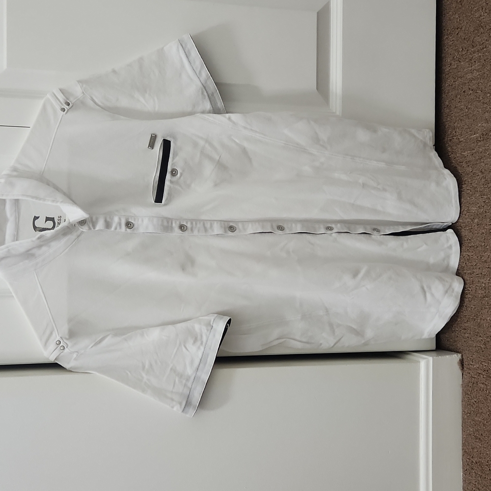 Men button short sleeve shirt